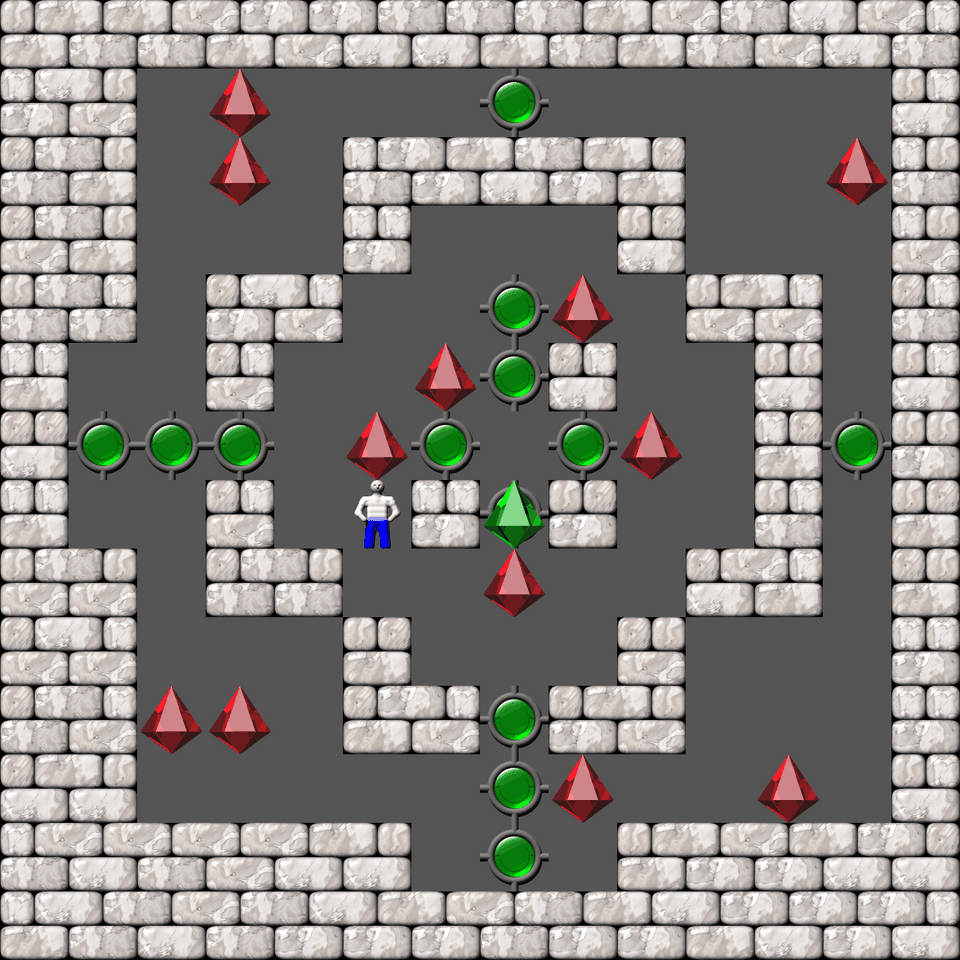 Sokoban Bugs550 collection level 13